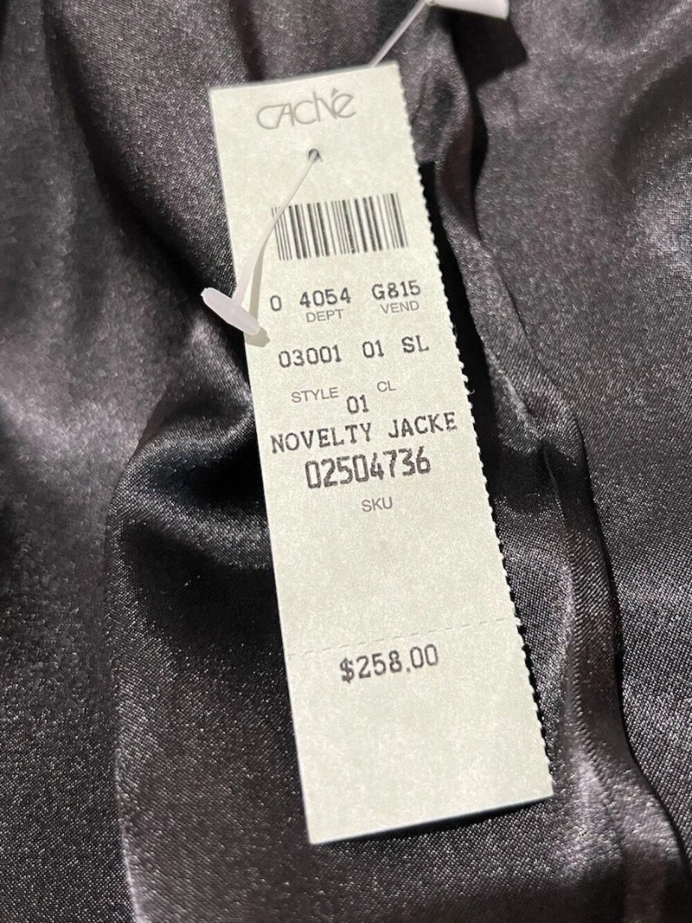 CACHE Exotic Black Snakeskin Leather Biker Jacket | REAL SHOWSTOPPER! | L | EUC - Picture 14 of 14